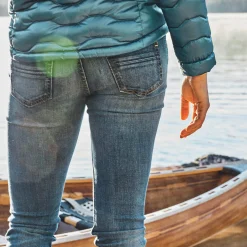 Ariat Denim|Denim*R.E.A.L. Mid Rise Icon Stackable Straight Leg Jean RAINSTORM