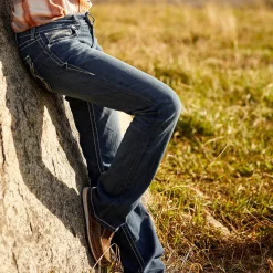 Ariat Denim|Denim*R.E.A.L. Mid Rise Stretch Ivy Stackable Straight Leg Jean DRESDEN
