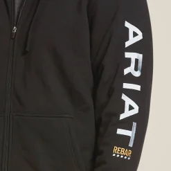 Ariat Hoodies & Sweatshirts|Work*Rebar All-Weather Full Zip Hoodie BLACK