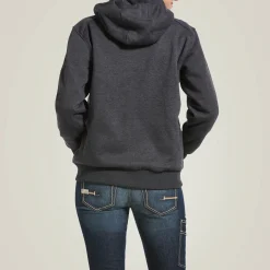 Ariat Hoodies & Sweatshirts|Work*Rebar All-Weather Full Zip Hoodie CHARCOAL HEATHER