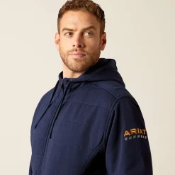 Ariat Hoodies & Sweatshirts|Work*Rebar All-Weather Insulated Full Zip Hoodie NAVY