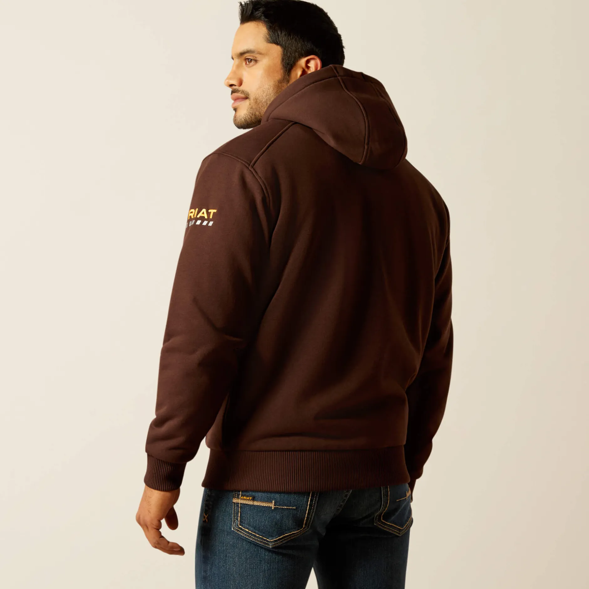 Ariat Hoodies & Sweatshirts|Work*Rebar All-Weather Sherpa-Lined Full Zip Hoodie COFFEE BEAN