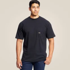 Ariat Tops & T-Shirts|Tops & T-Shirts*Rebar Cotton Strong T-Shirt BLACK