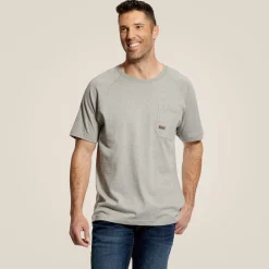 Ariat Tops & T-Shirts|Tops & T-Shirts*Rebar Cotton Strong T-Shirt HEATHER_GREY