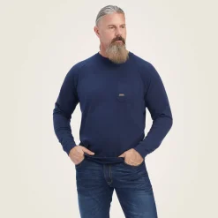 Ariat Tops & T-Shirts|Work*Rebar Cotton Strong T-Shirt NAVY
