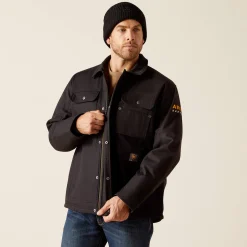 Ariat Jacken|Work*Rebar DuraCanvas Sherpa-Lined Coat BLACK