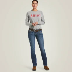 Ariat Arbeitsjeans|Work*Rebar DuraStretch Riveter Straight Leg Jean NIGHTRIDE