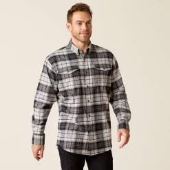 Ariat Tops & T-Shirts|Work*Rebar Flannel DuraStretch Work Shirt CHARCOAL GREY