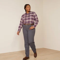 Ariat Tops & T-Shirts|Oberteile & T-Shirts*Rebar Flannel DuraStretch Work Shirt PEARL GREY