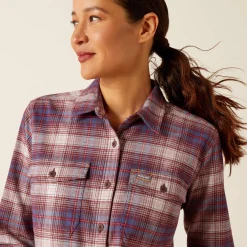 Ariat Tops & T-Shirts|Oberteile & T-Shirts*Rebar Flannel DuraStretch Work Shirt PEARL GREY