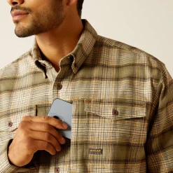 Ariat Tops & T-Shirts|Work*Rebar Flannel DuraStretch Work Shirt DEEP LICHEN