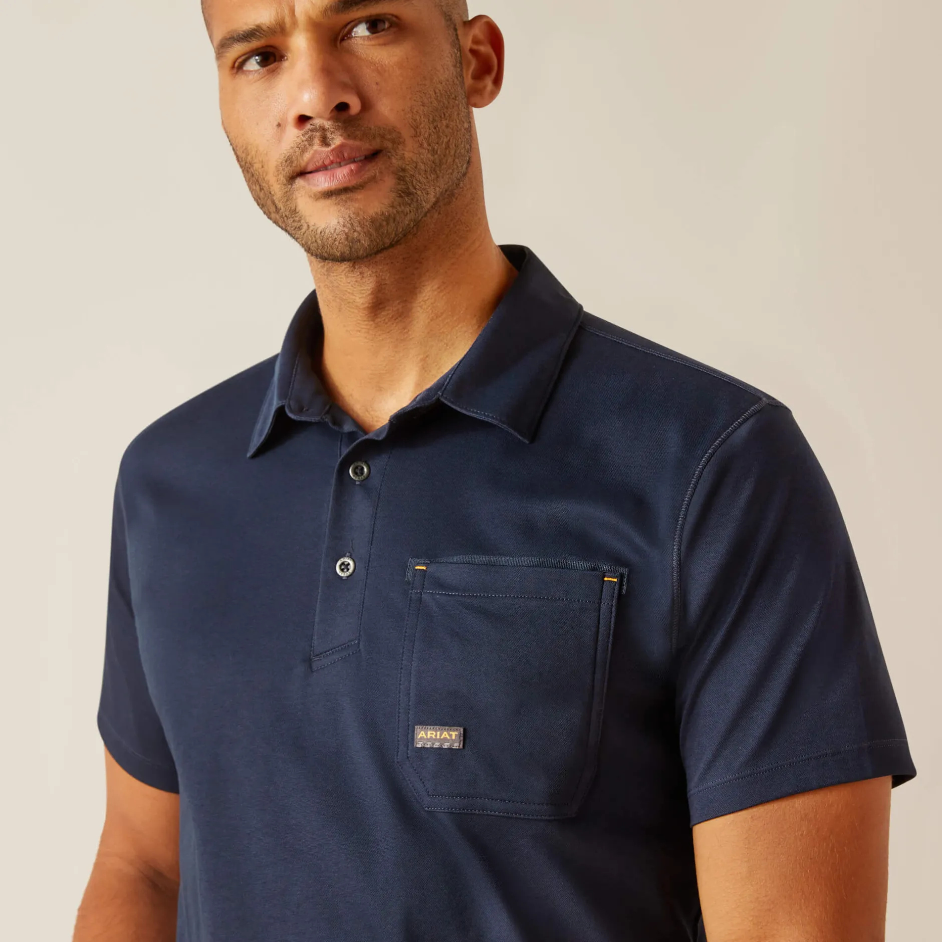 Ariat Tops & T-Shirts|Work*Rebar Foreman Polo Shirt NAVY
