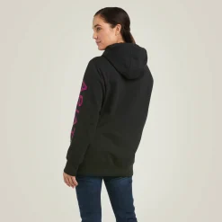 Ariat Hoodies & Sweatshirts|Work*Rebar Graphic Hoodie BLACK/PURPLE