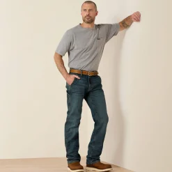 Ariat Arbeitsjeans|Arbeitshosen*Rebar M7 Slim DuraStretch Workhorse Straight Leg Jean MCCOY
