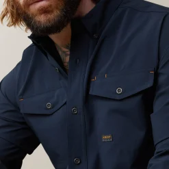 Ariat Tops & T-Shirts|Oberteile & T-Shirts*Rebar Made Tough VentTEK DuraStretch Work Shirt NAVY