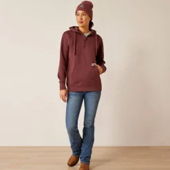 Ariat Hoodies & Sweatshirts|Work*Rebar Skill Set 1/2 Zip Hoodie CATAWBA GRAPE