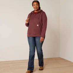 Ariat Hoodies & Sweatshirts|Work*Rebar Skill Set 1/2 Zip Hoodie CATAWBA GRAPE