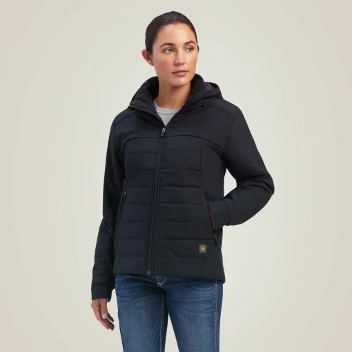Ariat Jacken|Work*Rebar Valkyrie Stretch Canvas Insulated Jacket BLACK