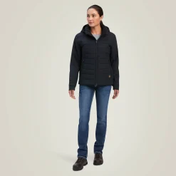 Ariat Jacken|Work*Rebar Valkyrie Stretch Canvas Insulated Jacket BLACK