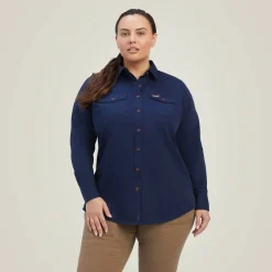 Ariat Tops & T-Shirts|Work*Rebar Washed Twill Work Shirt NAVY