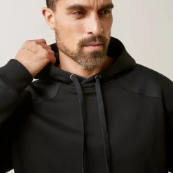Ariat Hoodies & Sweatshirts|Work*Rebar Workman DuraCanvas Hoodie BLACK/BLACK