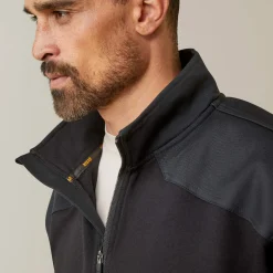 Ariat Hoodies & Sweatshirts|Work*Rebar Workman Duracanvas 1/4 Zip Sweatshirt BLACK/ BLACK