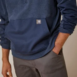 Ariat Hoodies & Sweatshirts|Work*Rebar Workman Duracanvas 1/4 Zip Sweatshirt NAVY HEATHER/ NAVY