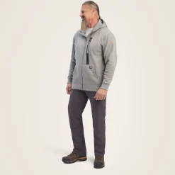 Ariat Hoodies & Sweatshirts|Work*Rebar Workman Full Zip Hoodie HEATHER GREY