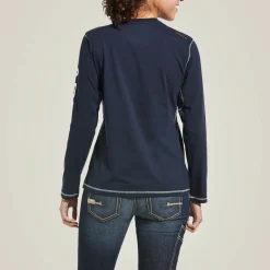 Ariat Tops & T-Shirts|Work*Rebar Workman Logo T-Shirt NAVY