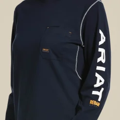 Ariat Tops & T-Shirts|Work*Rebar Workman Logo T-Shirt NAVY