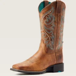 Ariat Performance Westernstiefel|Western*Round Up Back Zip Western Boot DESERT SAND