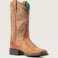 Ariat Performance Westernstiefel|Western*Round Up Back Zip Western Boot DESERT SAND