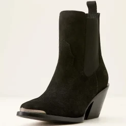 Ariat Fashion-Westernstiefel|Wildleder Schuhe & Stiefel*Shiloh Bootie DISTRESSED BLACK SUEDE