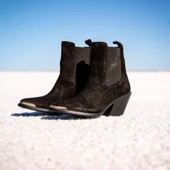 Ariat Fashion-Westernstiefel|Wildleder Schuhe & Stiefel*Shiloh Bootie DISTRESSED BLACK SUEDE