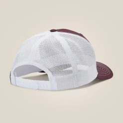 Ariat Caps|Mützen & Caps*Stacked Logo Trucker Cap BURGUNDY/WHITE