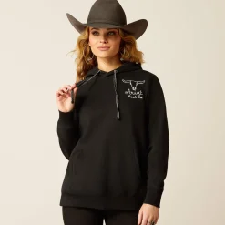 Ariat Hoodies & Sweatshirts|Sweatshirts & Hoodies*Steer Stitch Hoodie BLACK