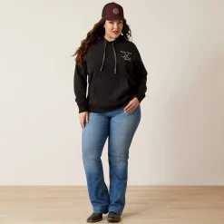 Ariat Hoodies & Sweatshirts|Sweatshirts & Hoodies*Steer Stitch Hoodie BLACK