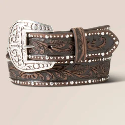 Ariat Gürtel|Gürtel*Studded Tooled Embossed Belt BROWN