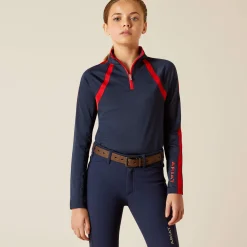 Ariat Oberteile & T-Shirts*Sunstopper 3.0 1/4 Zip Baselayer NAVYT