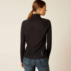 Ariat Oberteile & T-Shirts*Sunstopper 3.0 1/4 Zip Baselayer BLACK
