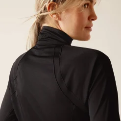 Ariat Oberteile & T-Shirts*Sunstopper 3.0 1/4 Zip Baselayer BLACK