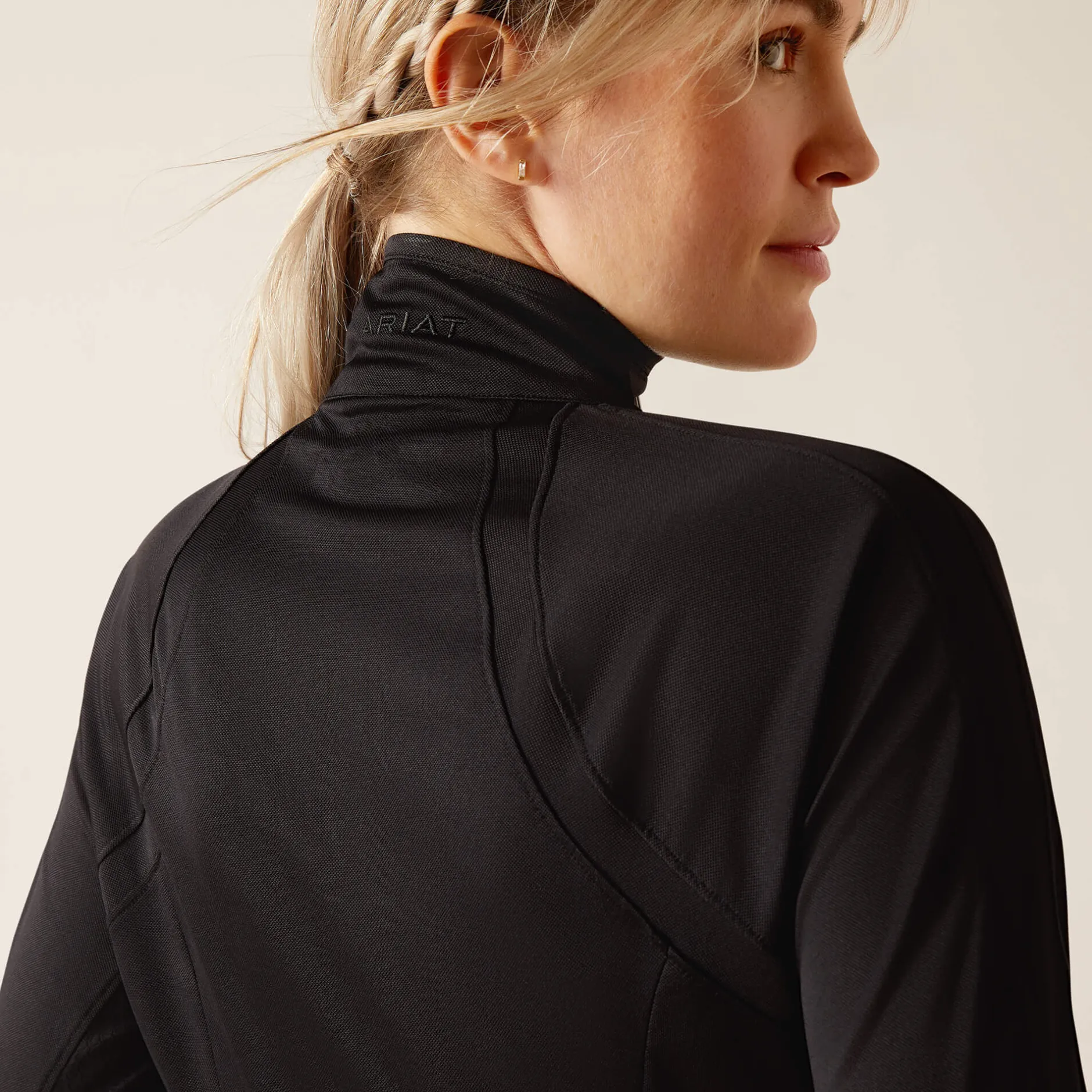 Ariat Oberteile & T-Shirts*Sunstopper 3.0 1/4 Zip Baselayer BLACK