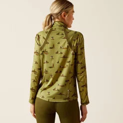 Ariat Oberteile & T-Shirts*Sunstopper 3.0 1/4 Zip Baselayer HACKING AROUND