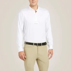 Ariat Turnierbekleidung*TEK Long Sleeve Show Shirt WHITE