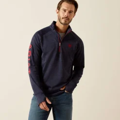 Ariat Sweatshirts & Hoodies*Tek Team 1/2 Zip Sweatshirt NAVY HEATHER