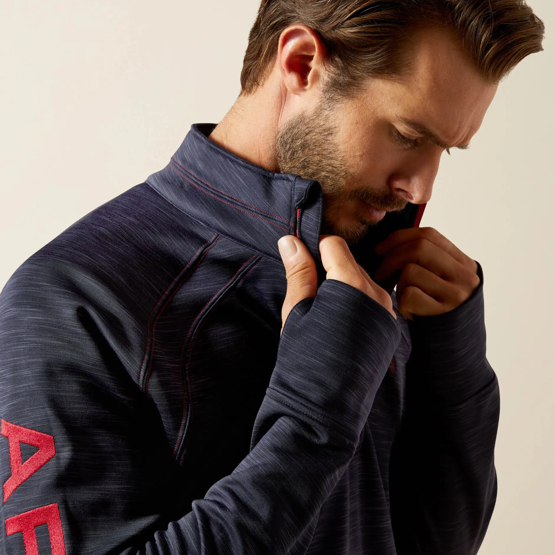 Ariat Sweatshirts & Hoodies*Tek Team 1/2 Zip Sweatshirt NAVY HEATHER