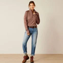 Ariat Sweatshirts & Hoodies*Tek Team 1/2 Zip Sweatshirt TWILIGHT MAUVE