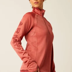 Ariat Sweatshirts & Hoodies*Tek Team 1/2 Zip Sweatshirt DUSTY CEDAR HEATHER