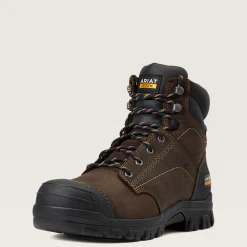 Ariat Sicherheitsschuhe|Wasserdichte Schuhe*Treadfast 6" Waterproof Steel Toe Work Boot DARK BROWN