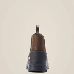Ariat Pull-On Arbeitsschuhe|Work*Treadfast Chelsea Waterproof Steel Toe Work Boot DARK BROWN